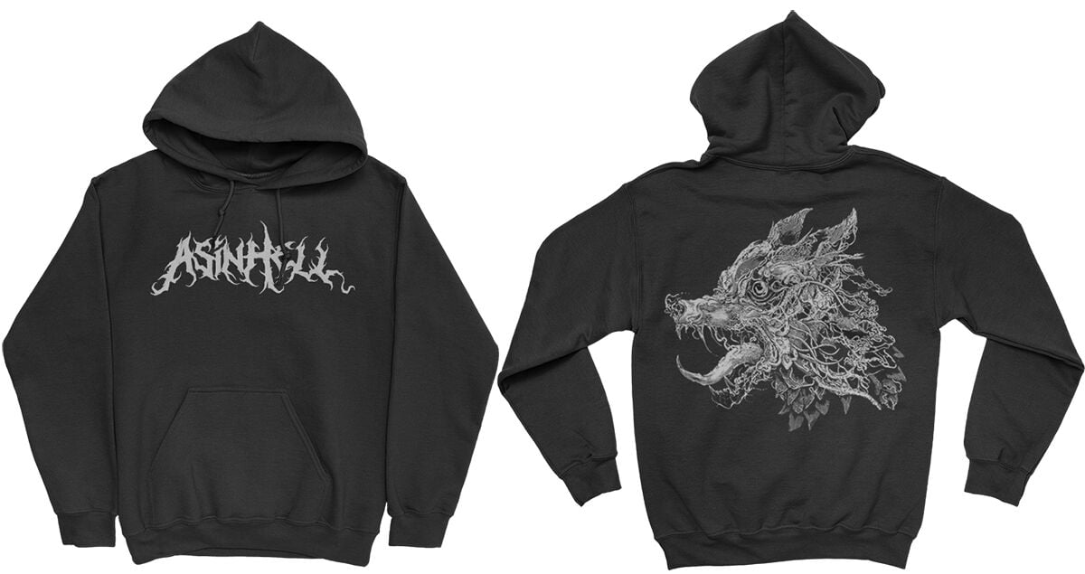 Asinhell Hooded sweater - Melting Wolf - S to XXL - for Men - black - 80% cotton, 20% polyester Hooded sweaters & -jackets Band Merchandise