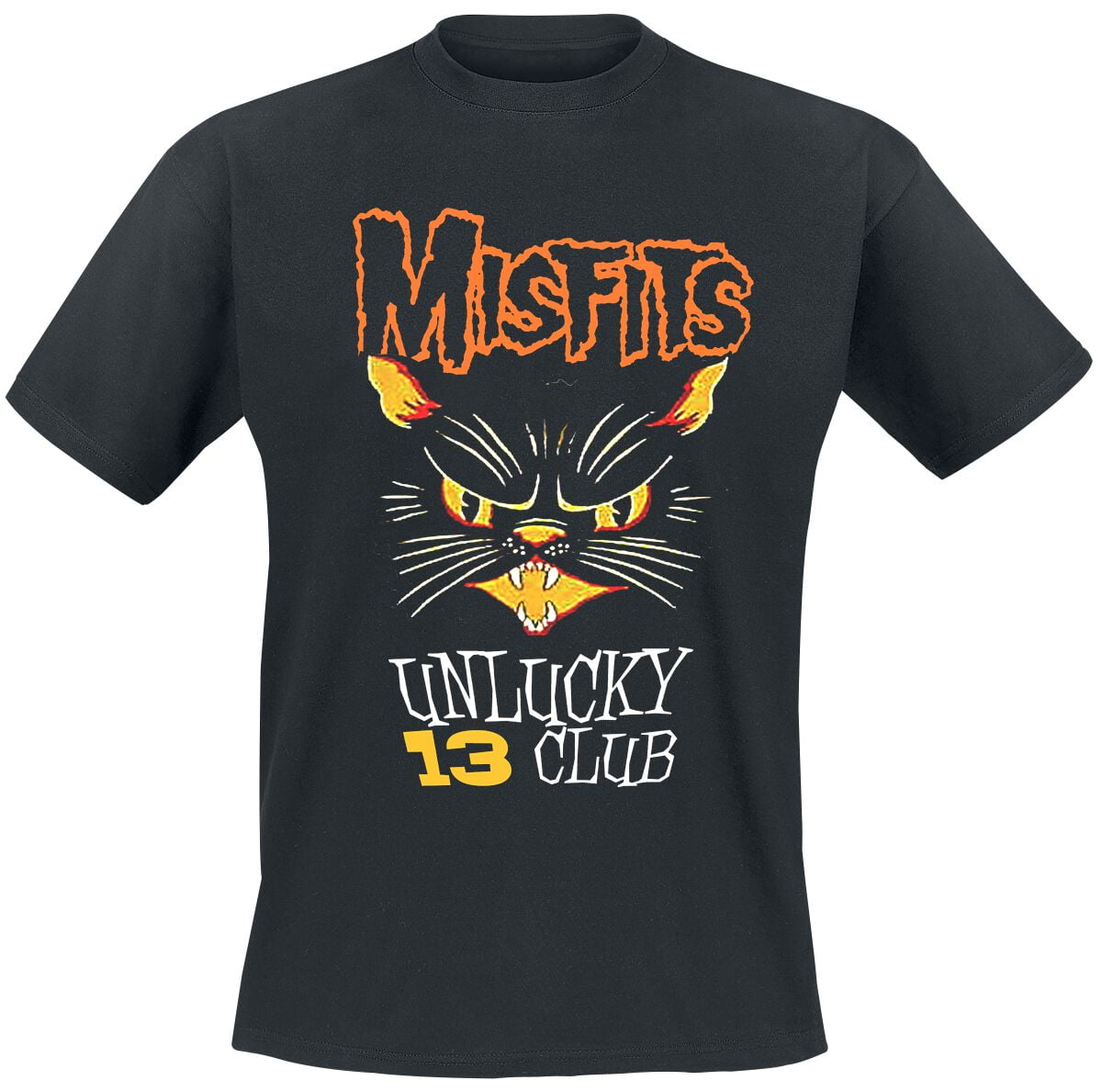 Misfits T-Shirt - Unlucky Club - S to 3XL - for Men - black - 100% cotton T-Shirts Band Merchandise