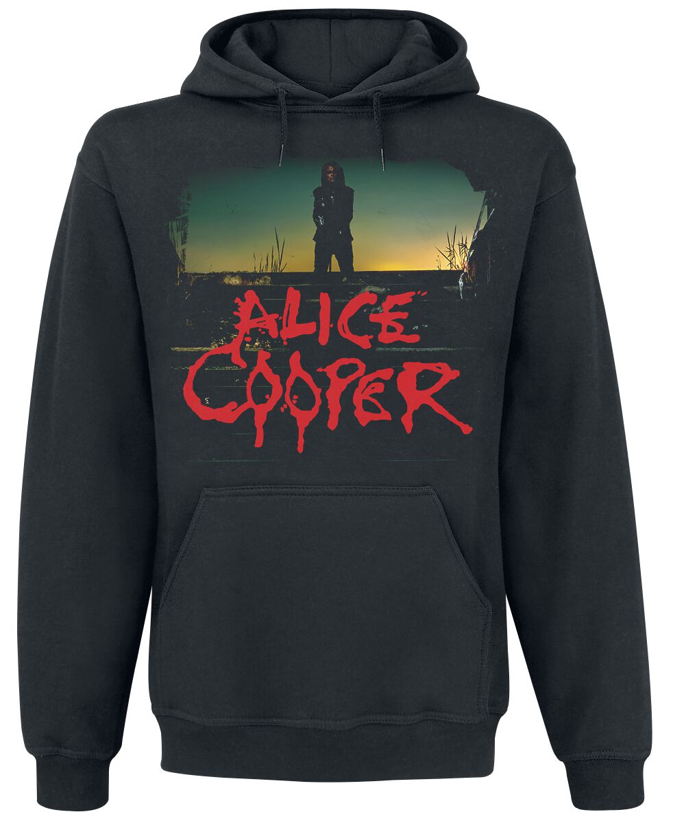 Alice Cooper Hooded sweater - Road Cover - M to L - for Men - black - 50% cotton, 50% polyester Hooded sweaters & -jackets Band Merchandise