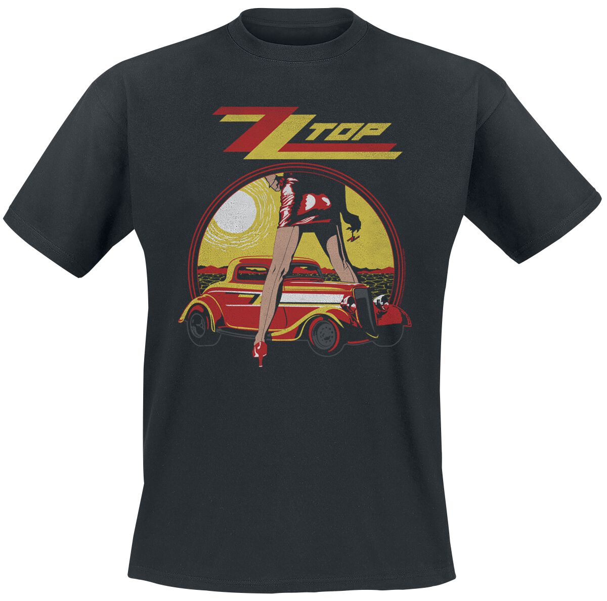 ZZ Top T-Shirt - Hot Legs - S to XXL - for Men - black - 100% cotton T-Shirts Band Merchandise