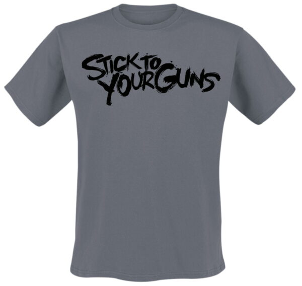 Stick To Your Guns T-Shirt - Logo - S to XXL - for Men - charcoal - 100% cotton T-Shirts Band Merchandise - Image 1