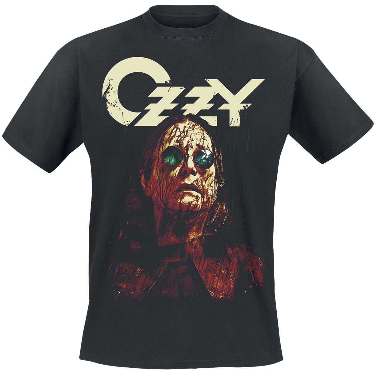 Ozzy Osbourne T-Shirt - Black rain - S to L - for Men - black - 100% cotton T-Shirts Band Merchandise