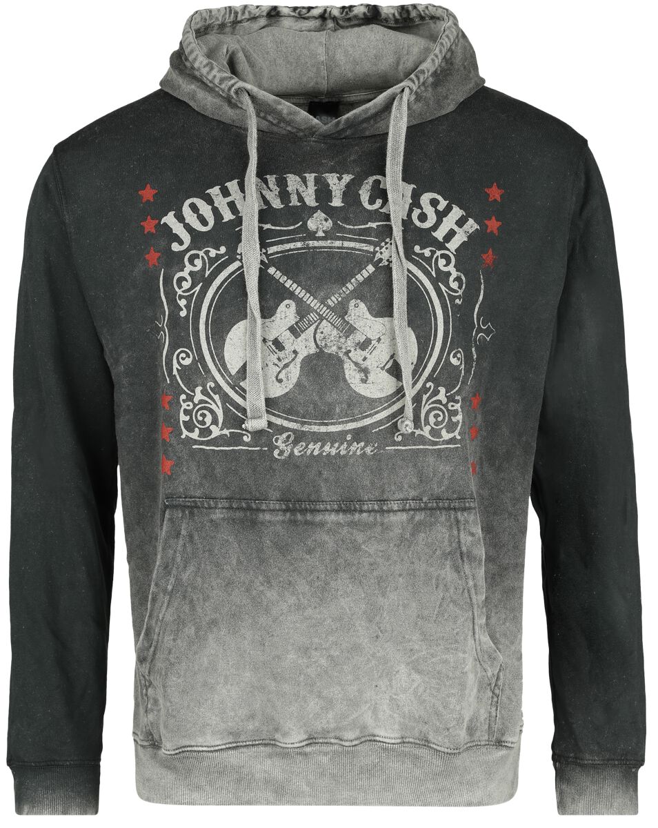 Johnny Cash Hooded sweater - Man In Black - S to XXL - for Men - dark grey - 100% cotton Hooded sweaters & -jackets Band Merchandise