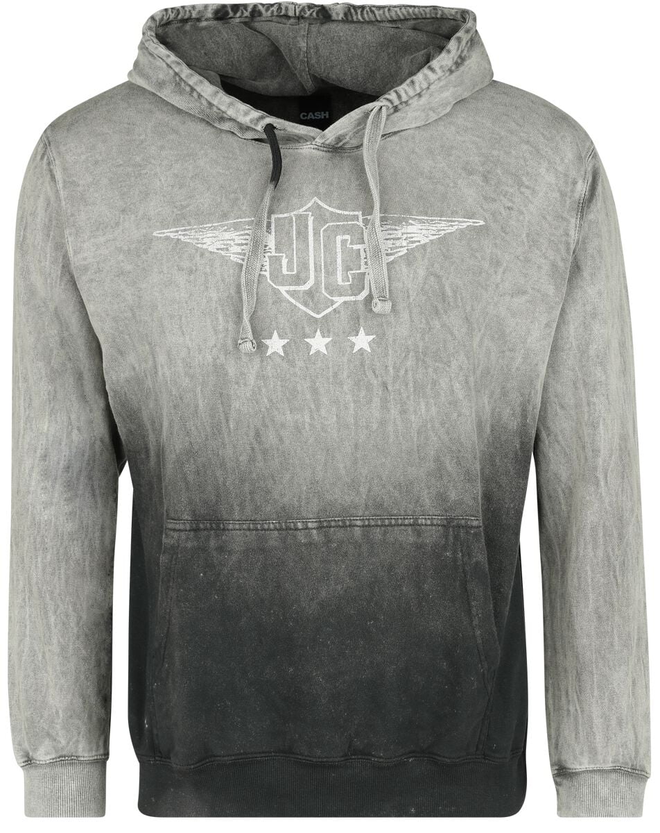 Johnny Cash Hooded sweater - American Rebel - S to XXL - for Men - black - 100% cotton Hooded sweaters & -jackets Band Merchandise