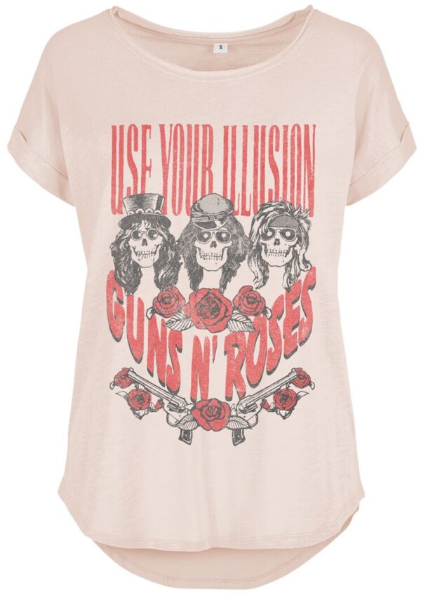 Guns N' Roses T-Shirt - Use Your Illusion Roses - S to XXL - for Women - pink - 100% cotton T-Shirts Band Merchandise