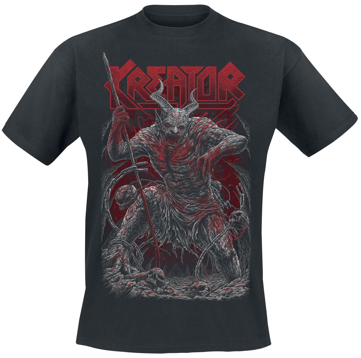 Kreator T-Shirt - Bloody Demon - M to 3XL - for Men - black - 100% cotton T-Shirts Band Merchandise