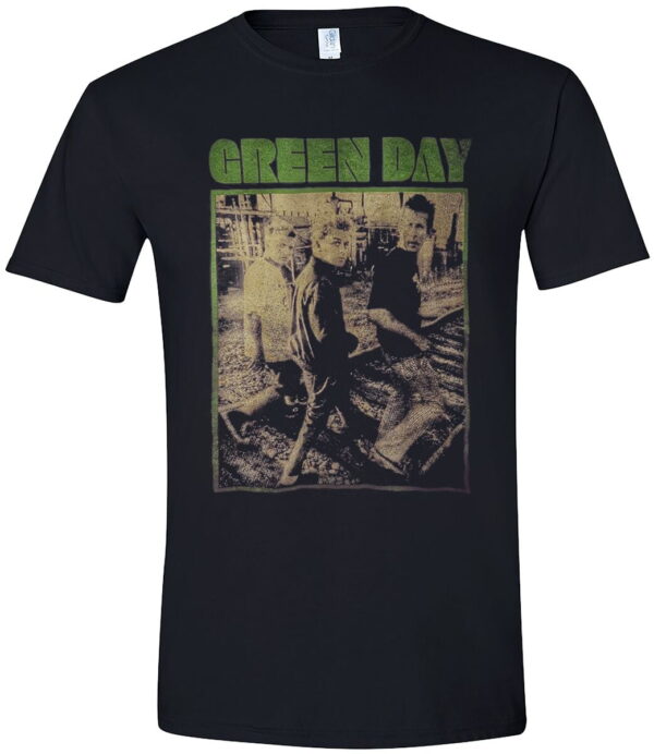 Green Day T-Shirt - Train Tracks Revolution - S to XXL - for Men - black - 100% cotton T-Shirts Band Merchandise - Image 1