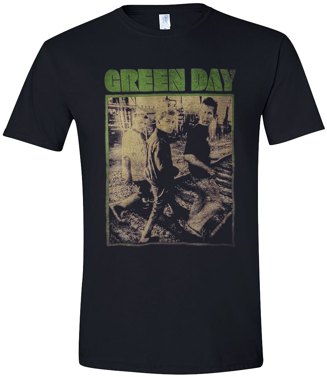 Green Day T-Shirt - Train Tracks Revolution - S to XXL - for Men - black - 100% cotton T-Shirts Band Merchandise