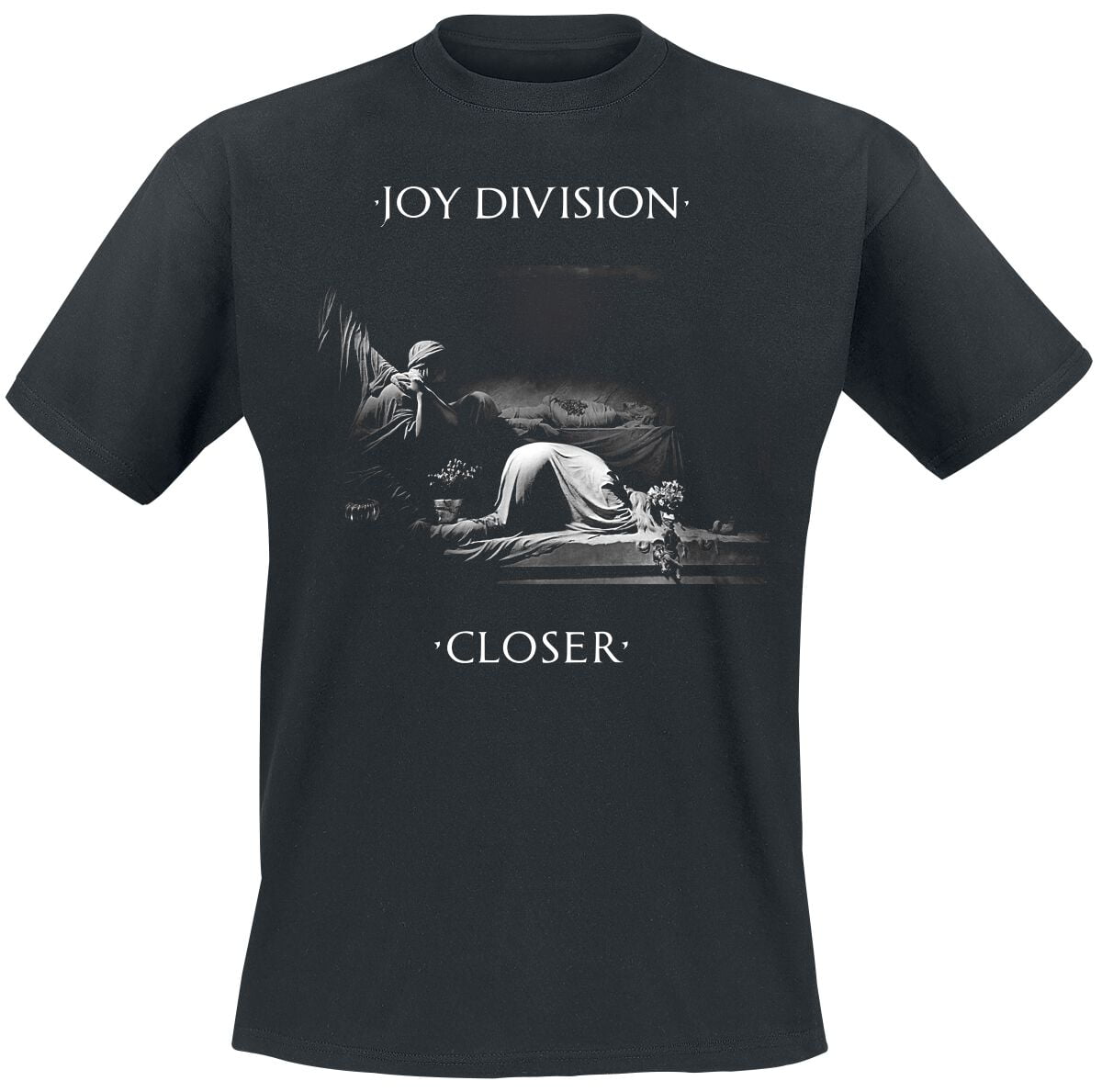 Joy Division T-Shirt - Classic Closer - S to XXL - for Men - black - 100% cotton T-Shirts Band Merchandise