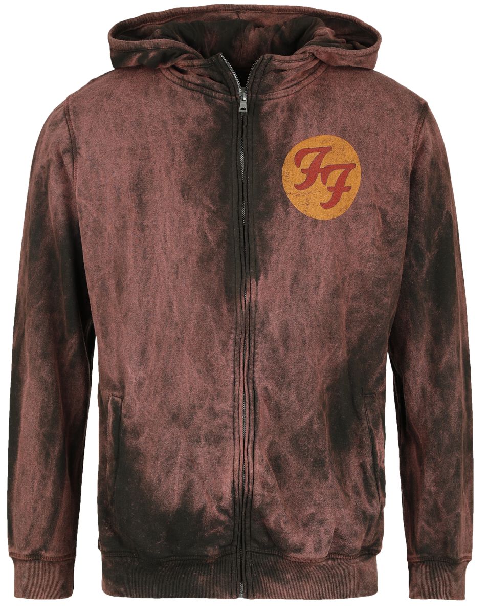 Foo Fighters Hooded zip - Big Red Delicious - S to XXL - for Men - red - 100% cotton Hooded sweaters & -jackets Band Merchandise