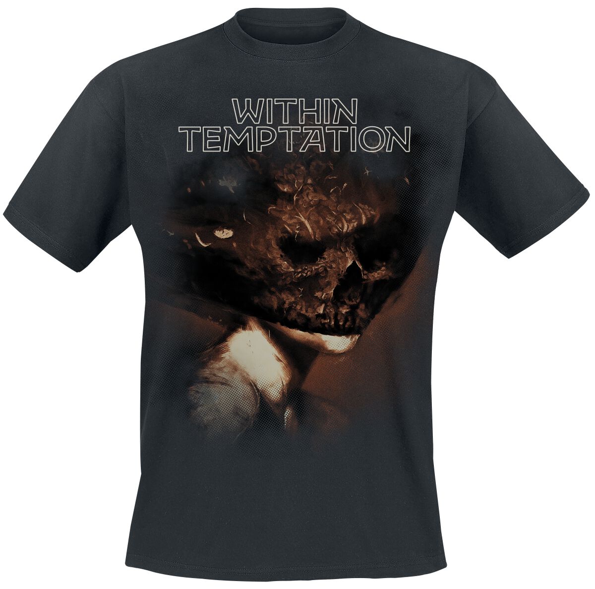 Within Temptation T-Shirt - Bleed Out Skull - S to XXL - for Men - black - 100% cotton T-Shirts Band Merchandise