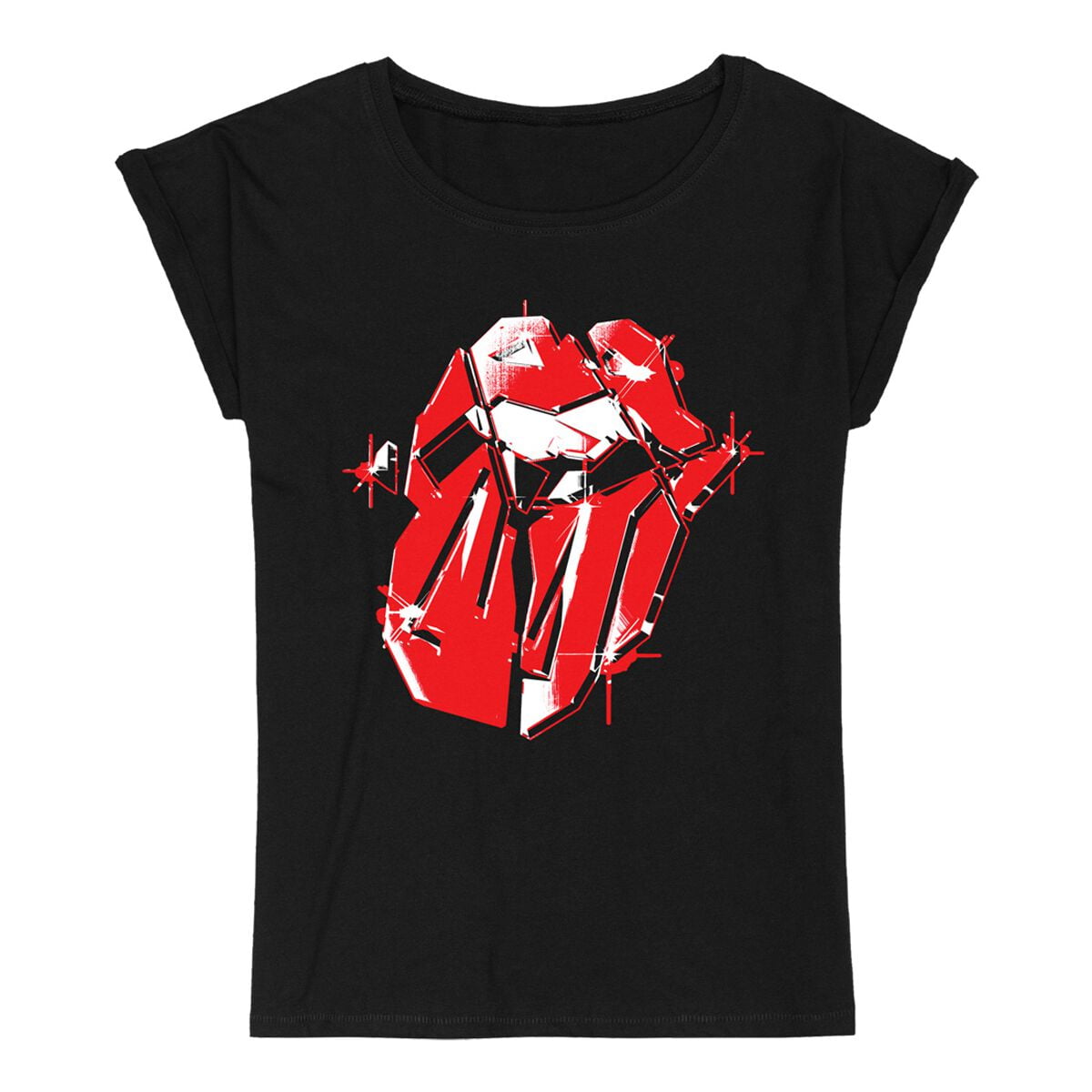 The Rolling Stones T-Shirt - Hackney Diamonds Tongue - S to 5XL - for Women - black - 100% cotton T-Shirts Band Merchandise