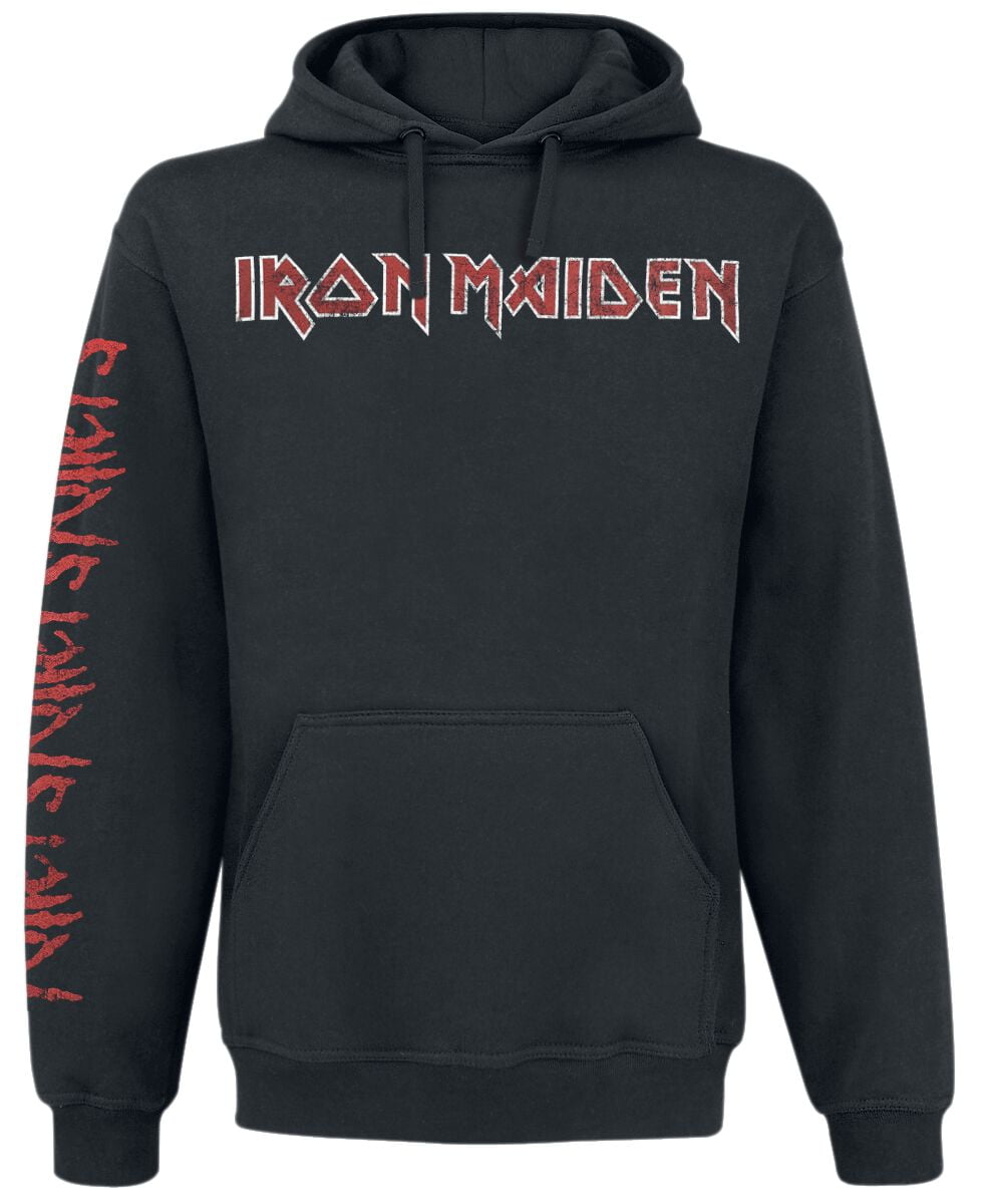 Iron Maiden Hooded sweater - Killers Storm - S to XXL - for Men - black - 50% cotton, 50% polyester Hooded sweaters & -jackets Band Merchandise