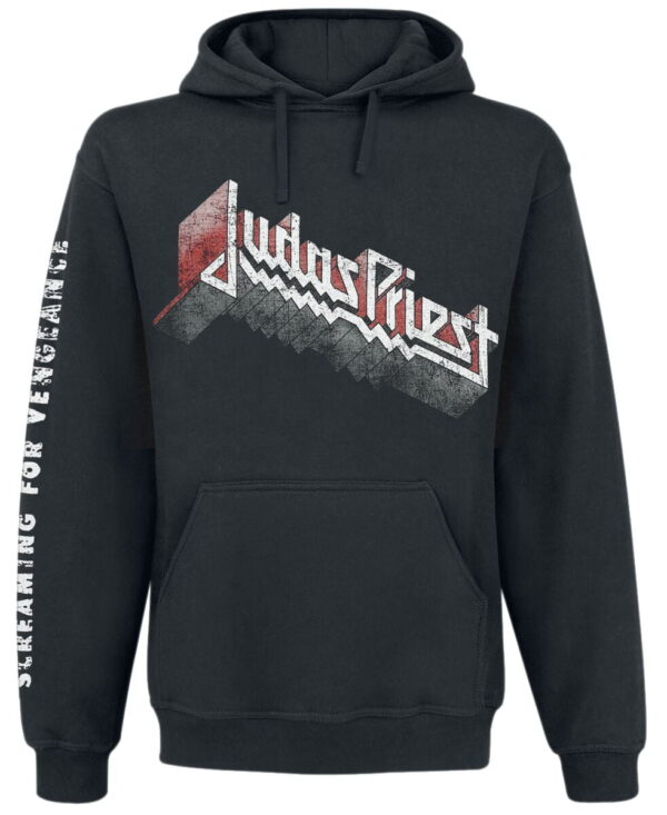 Judas Priest Hooded sweater - Screaming For Vengeance - S to XXL - for Men - black - 50% cotton, 50% polyester Hooded sweaters & -jackets Band Merchandise - Image 1