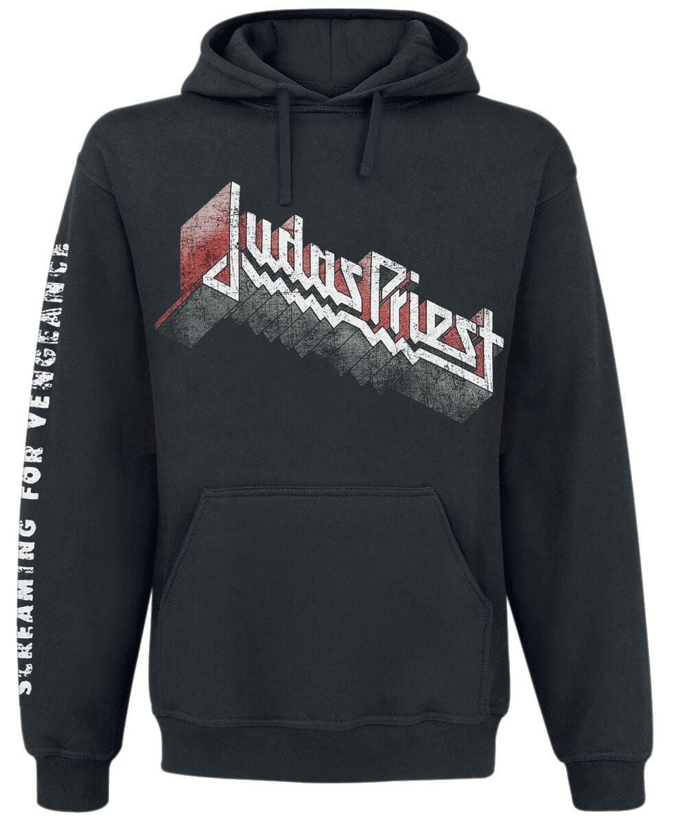 Judas Priest Hooded sweater - Screaming For Vengeance - S to XXL - for Men - black - 50% cotton, 50% polyester Hooded sweaters & -jackets Band Merchandise