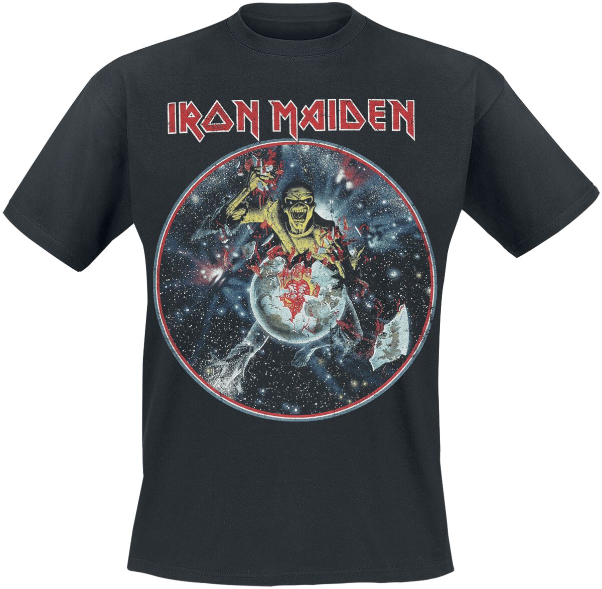 Iron Maiden T-Shirt - The Beast On The Run - World Peace Tour `83 - S to 4XL - for Men - black - 100% cotton T-Shirts Band Merchandise