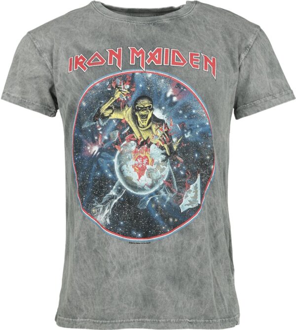 Iron Maiden T-Shirt - The Beast On The Run - World Peace Tour `83 - S to 4XL - for Men - grey - 100% cotton T-Shirts Band Merchandise - Image 1