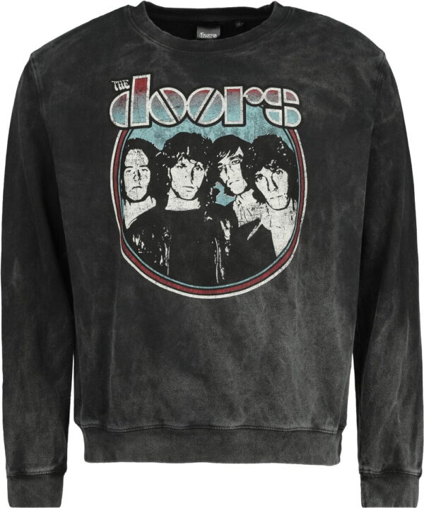 The Doors Sweatshirt - Photo - S to XXL - for Men - charcoal - 100% cotton Sweat Shirts Band Merchandise - Image 1