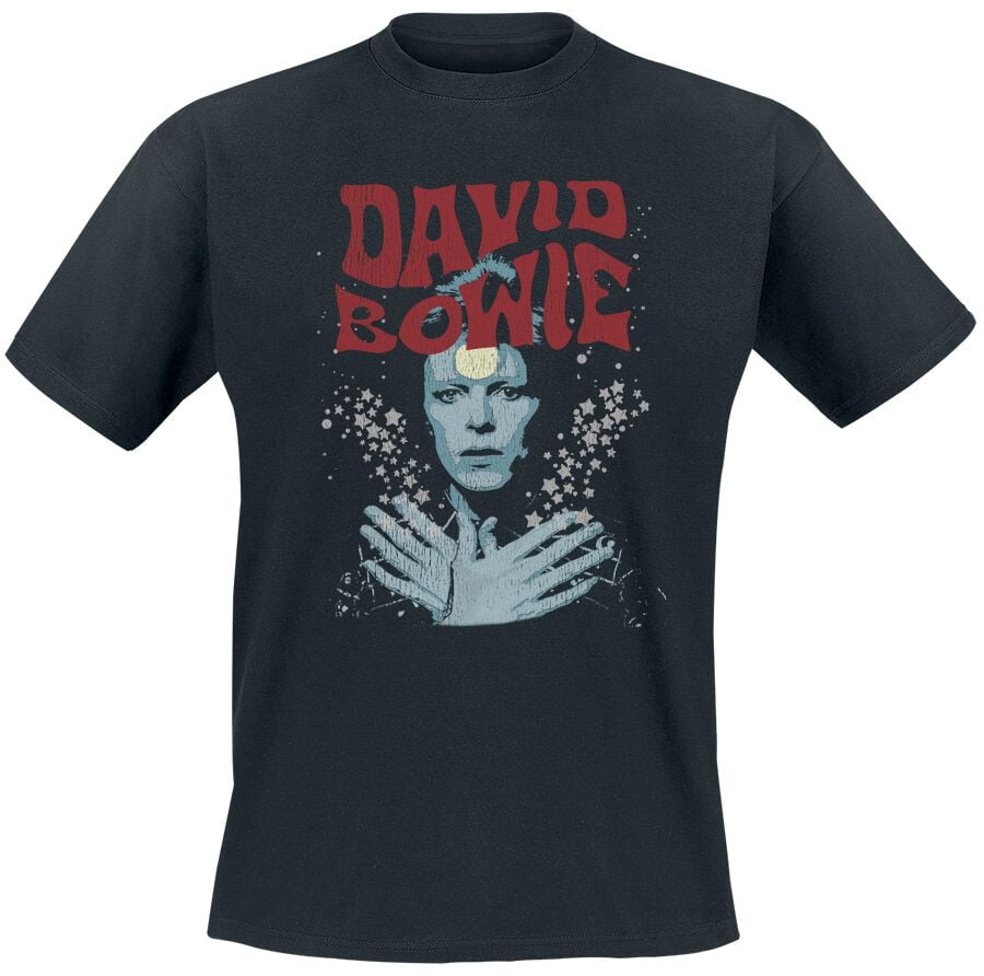 David Bowie T-Shirt - Star Dust - S to XXL - for Men - black - 100% cotton T-Shirts Band Merchandise