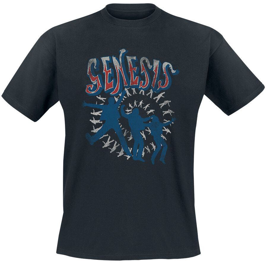 Genesis T-Shirt - Spiral Jump - S to XXL - for Men - black - 100% cotton T-Shirts Band Merchandise