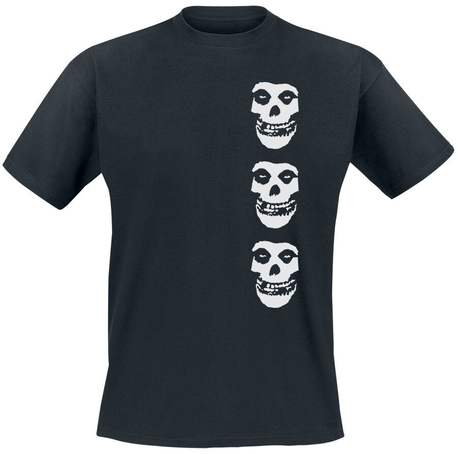 Misfits T-Shirt - Black Skull - S to XXL - for Men - black - 100% cotton T-Shirts Band Merchandise