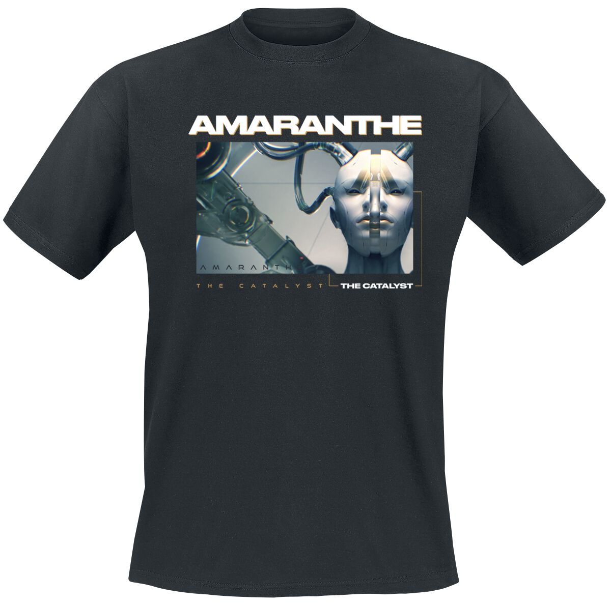 Amaranthe T-Shirt - The Catalyst Cut - S to 3XL - for Men - black - 100% cotton T-Shirts Band Merchandise