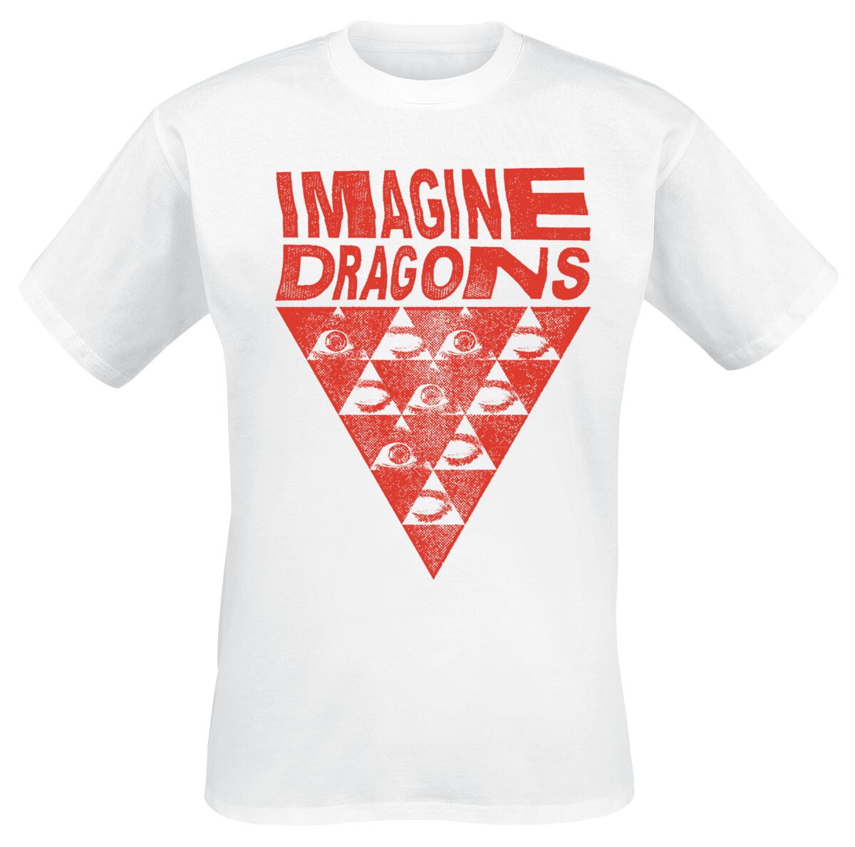 Imagine Dragons T-Shirt - Eyes - S to 3XL - for Men - white - 100% cotton T-Shirts Band Merchandise