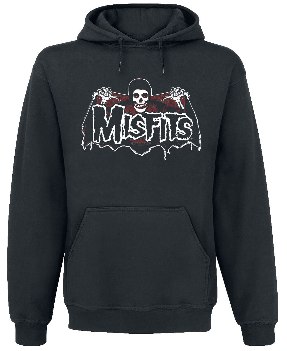 Misfits Hooded sweater - Batfiend - S to XXL - for Men - black - 80% cotton, 20% polyester Hooded sweaters & -jackets Band Merchandise