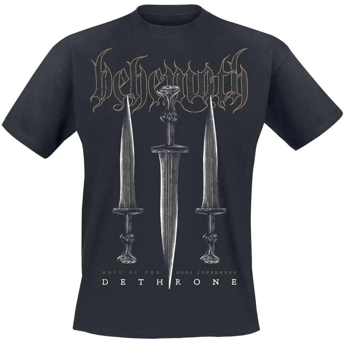 Behemoth T-Shirt - Dethrone - S to 4XL - for Men - black - 100% cotton T-Shirts Band Merchandise