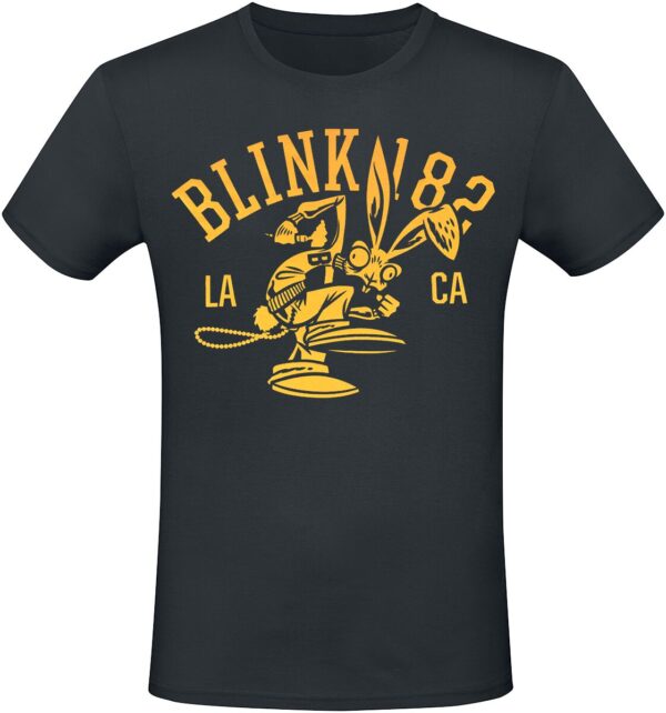 Blink 182 T-Shirt - Mascot - S to 3XL - for Men - black - 100% cotton T-Shirts Band Merchandise