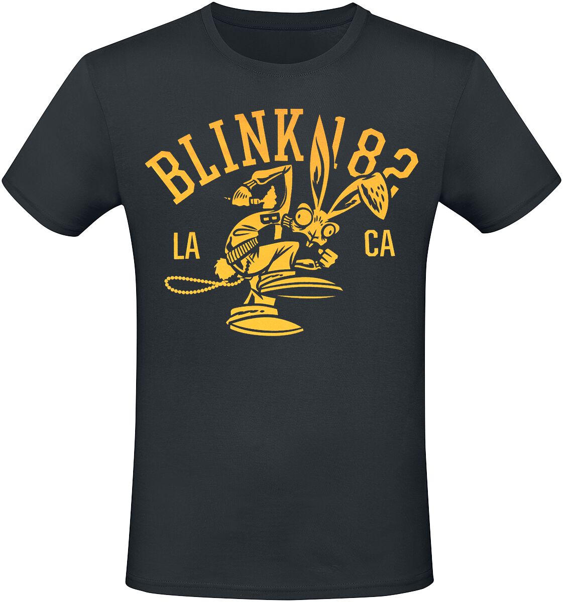 Blink 182 T-Shirt - Mascot - S to 3XL - for Men - black - 100% cotton T-Shirts Band Merchandise