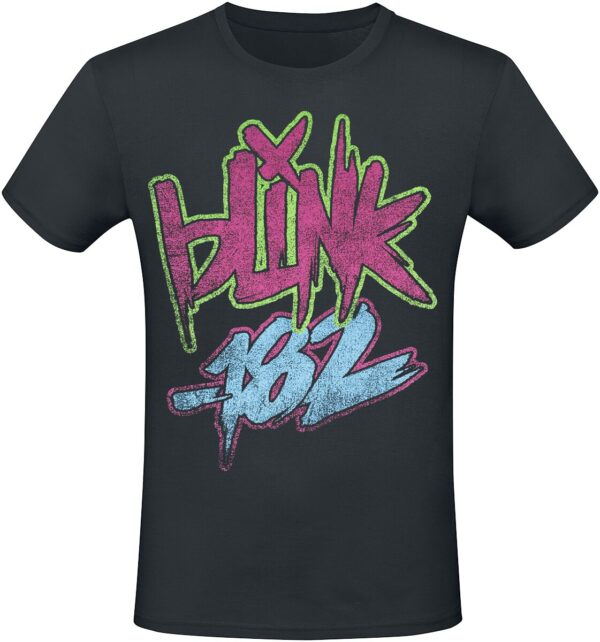 Blink 182 T-Shirt - Text - S to 3XL - for Men - black - 100% cotton T-Shirts Band Merchandise - Image 1