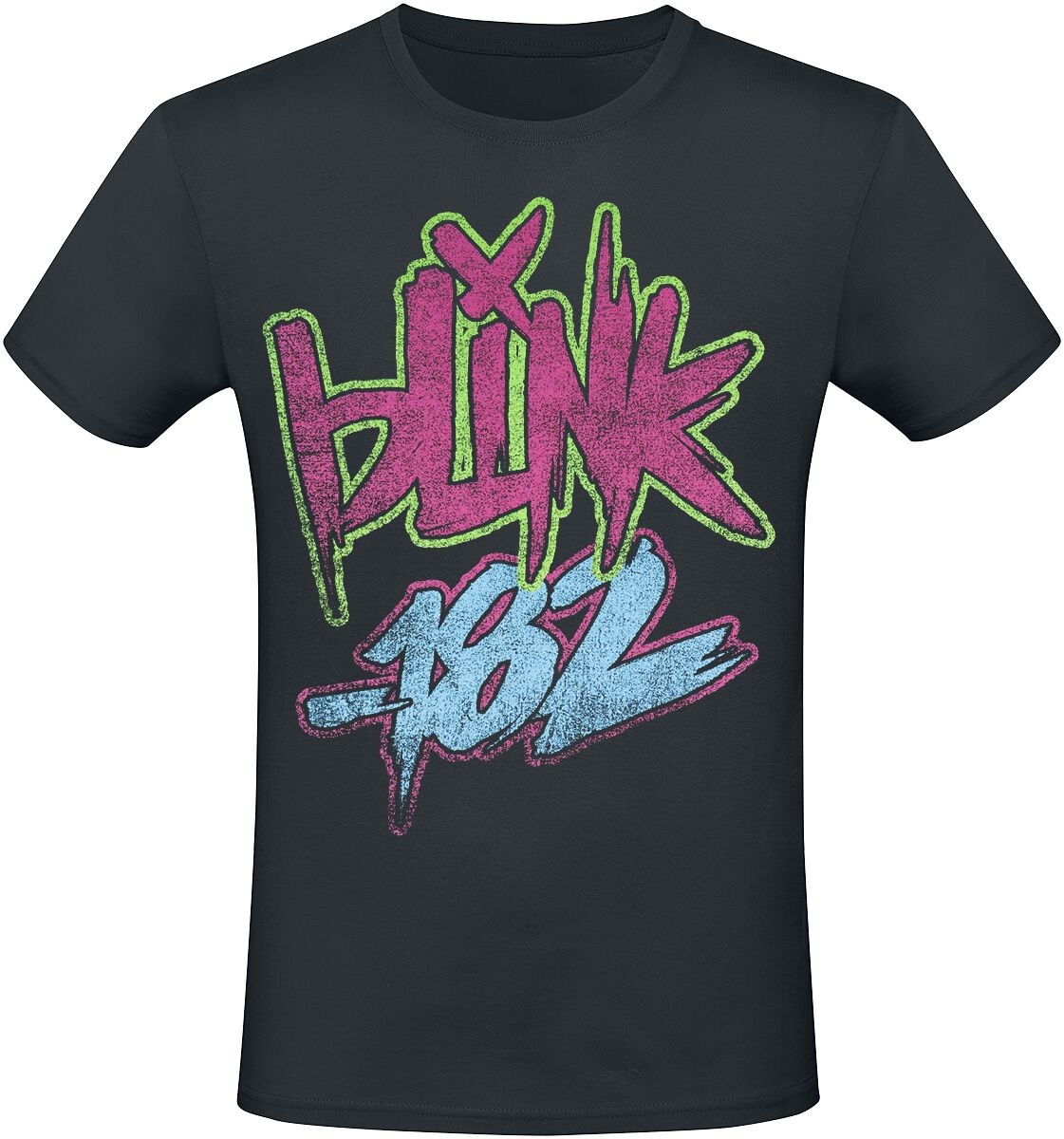 Blink 182 T-Shirt - Text - S to 3XL - for Men - black - 100% cotton T-Shirts Band Merchandise