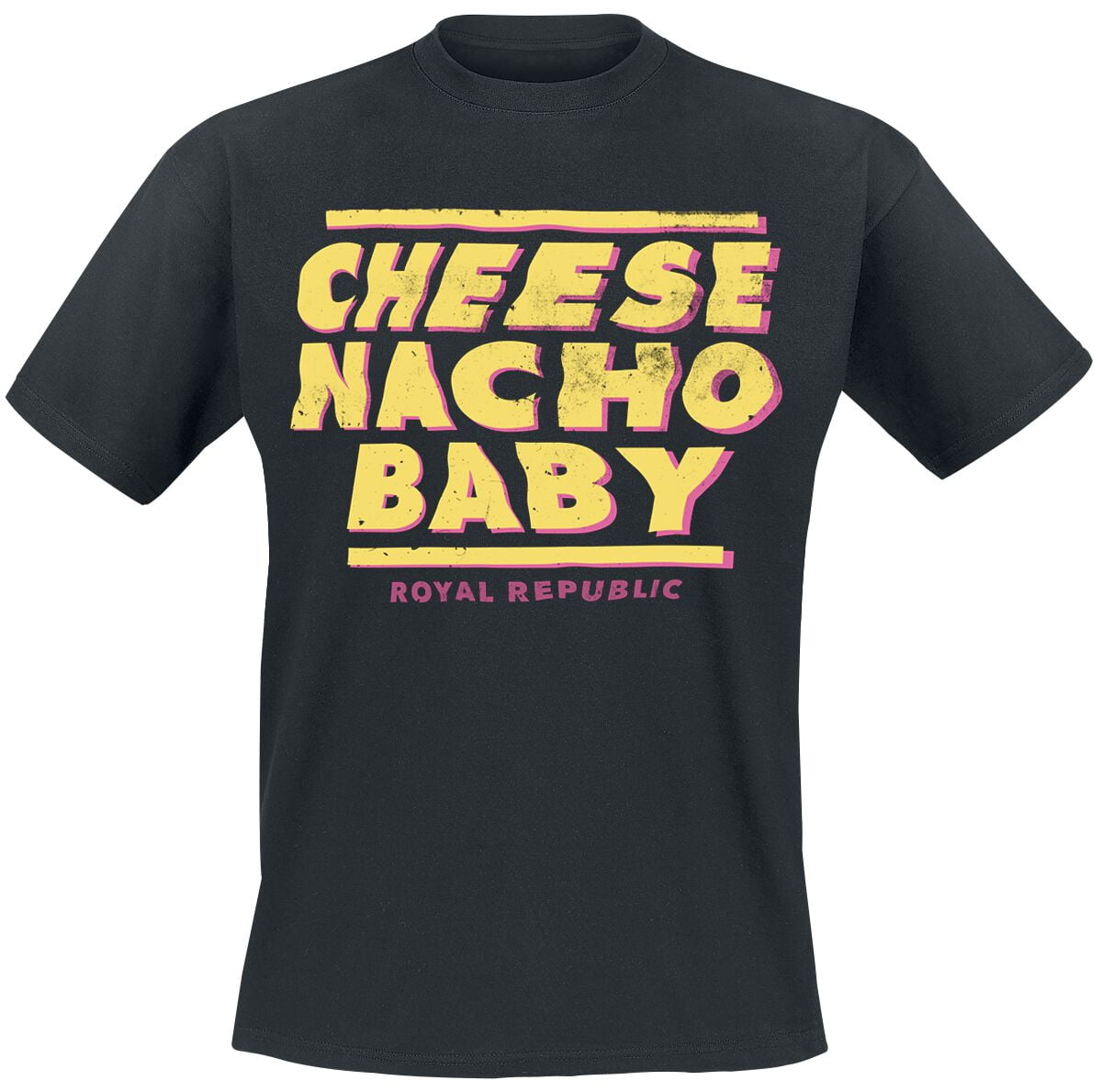 Royal Republic T-Shirt - Cheese Nacho Baby - S to XXL - for Men - black - 100% cotton T-Shirts Band Merchandise