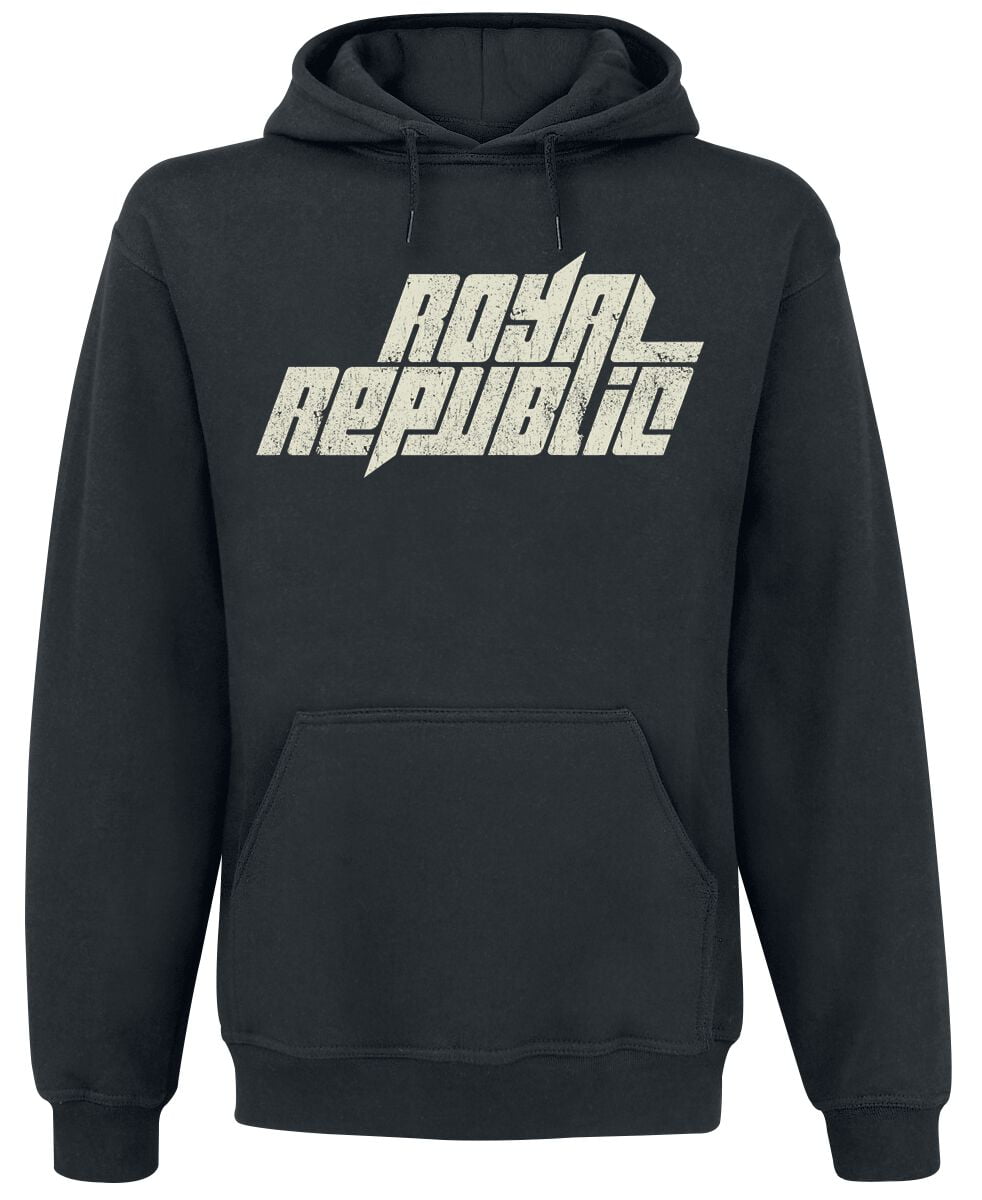 Royal Republic Hooded sweater - Vintage Logo - S to XXL - for Men - black - 80% cotton, 20% polyester Hooded sweaters & -jackets Band Merchandise