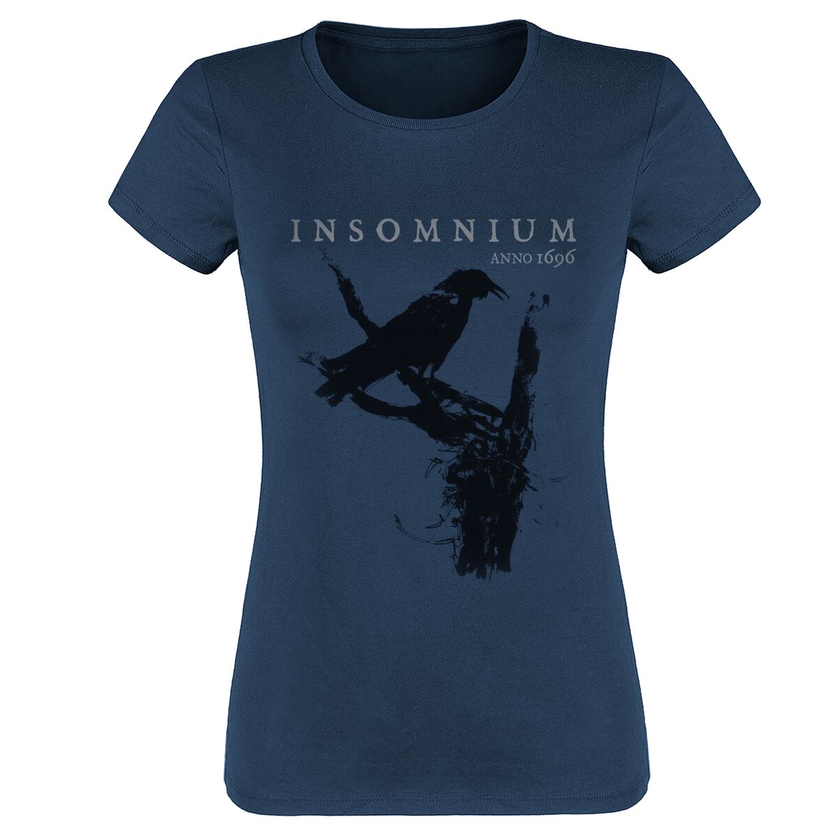 Insomnium T-Shirt - Raven - S to XXL - for Women - navy - 100% cotton T-Shirts Band Merchandise