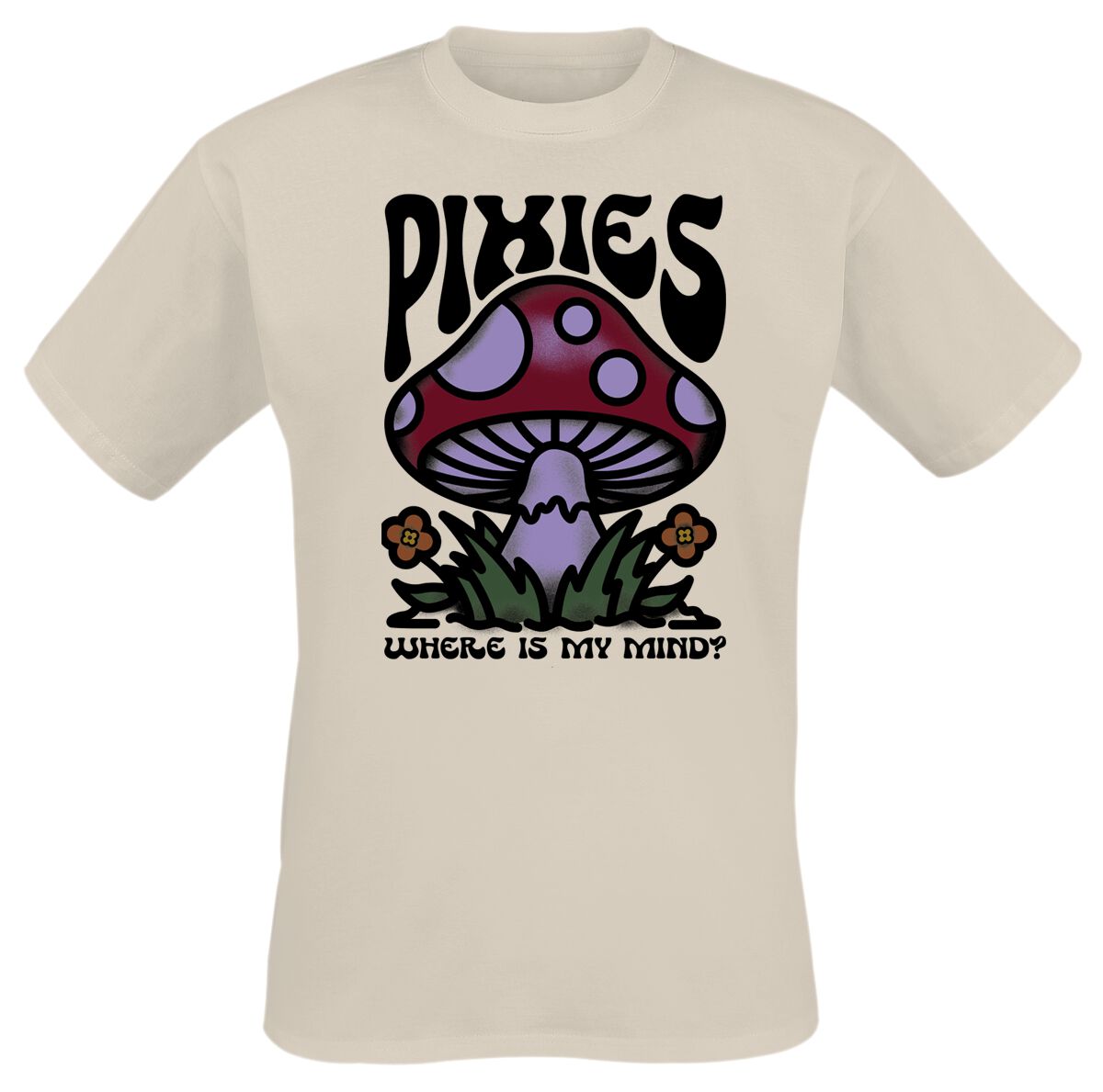 Pixies T-Shirt - Mindshroom - S to XXL - for Men - natural - 100% cotton T-Shirts Band Merchandise