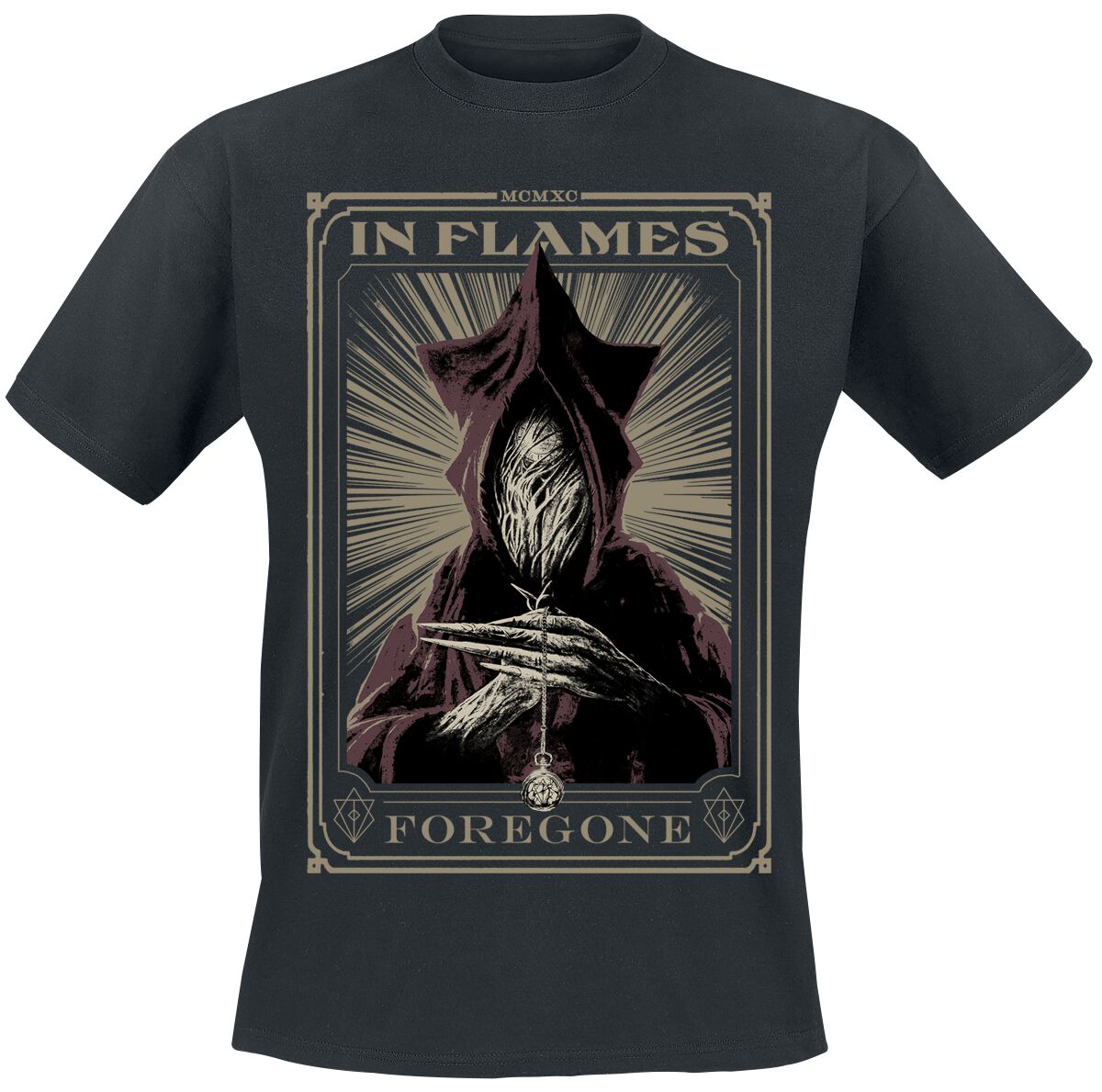 In Flames T-Shirt - Foregone Tarot - S to 3XL - for Men - black - 100% cotton T-Shirts Band Merchandise