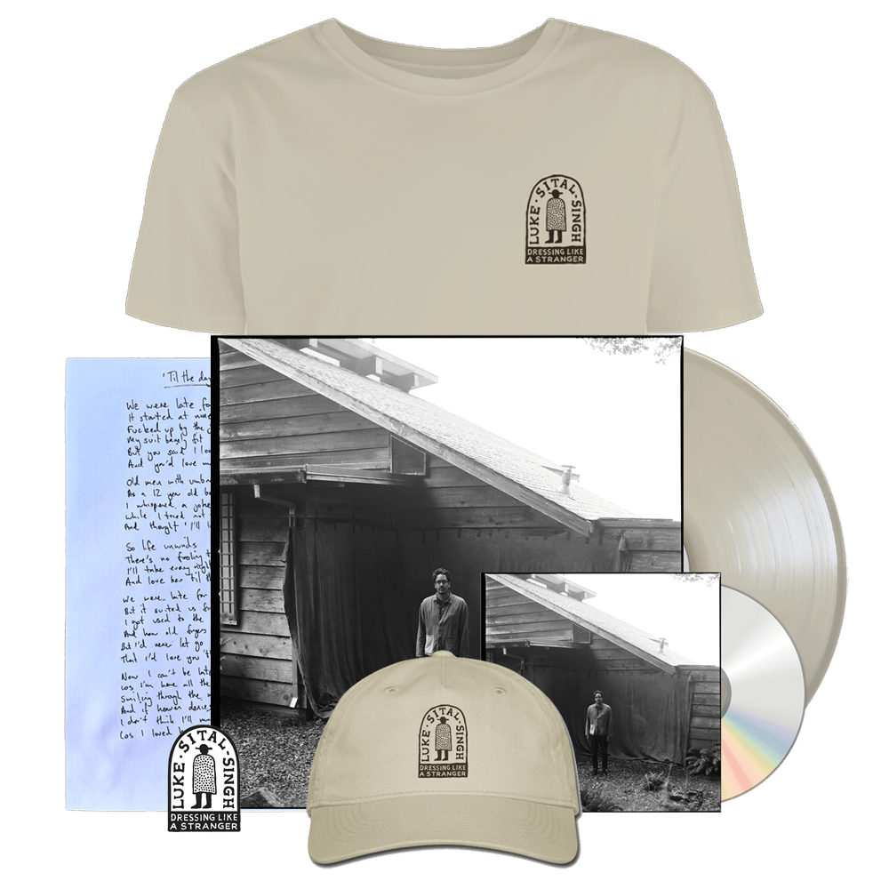 Luke Sital-Singh - Dressing Like a Stranger Milky Clear Vinyl , CD , T-Shirt, Cap & Hand Written Lyric Sheet With Signed Art Card