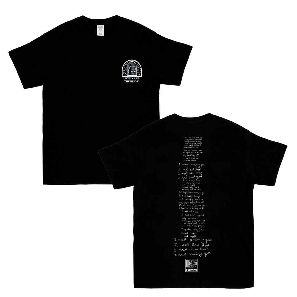 Maverick Sabre - I Need Lyric Black T-Shirt