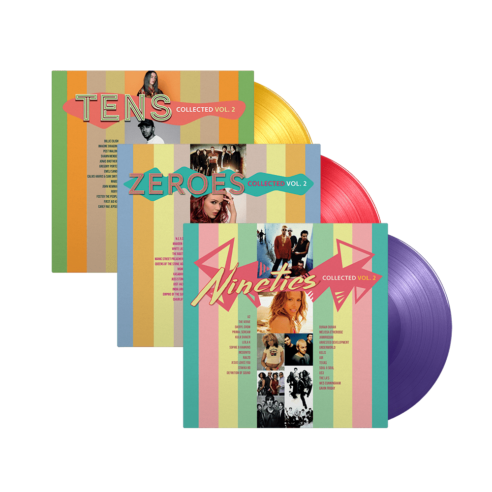 Various Artists - Nineties Collected Vol2-Zeroes Collected Vol2-Tens Collected Vol2 ColouRed-Vinyl Bundle