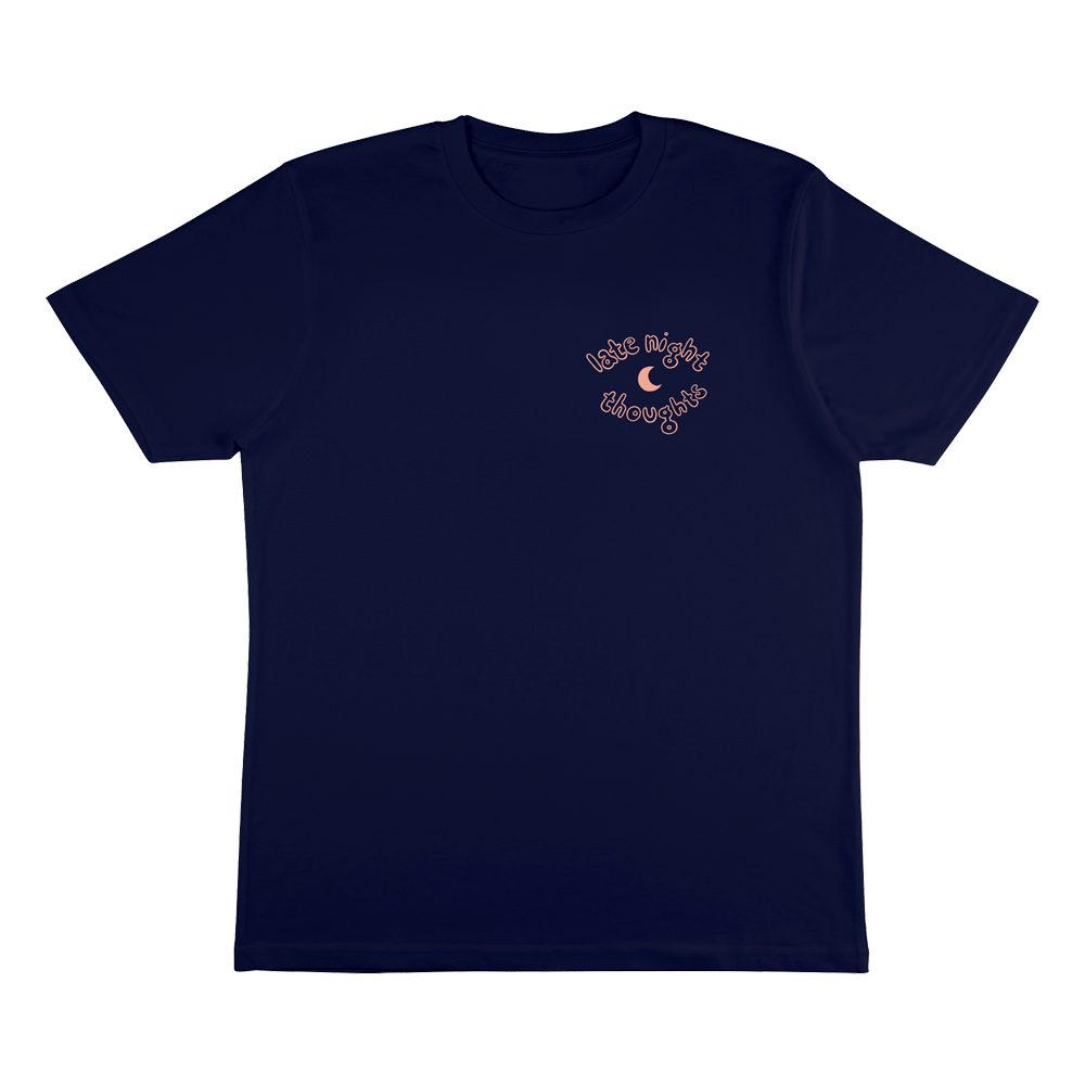 shy martin - late night thoughts navy t-shirt