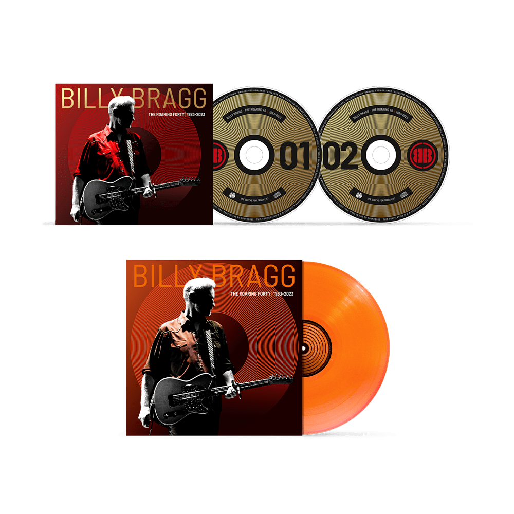 Billy Bragg - The Roaring Forty | 1983-2023 2CD-1LP Vinyl Bundle