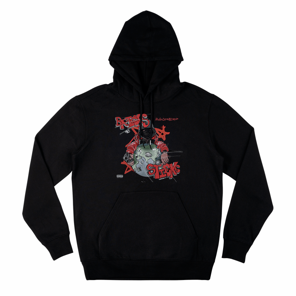 Kenzo Str8Drop - Black Bricks & Sticks Hoodie