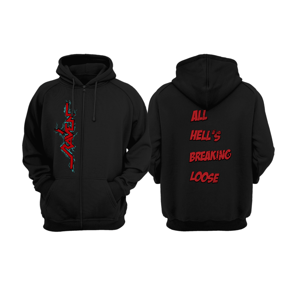 Raven - All Hells Breaking Loose Hoodie