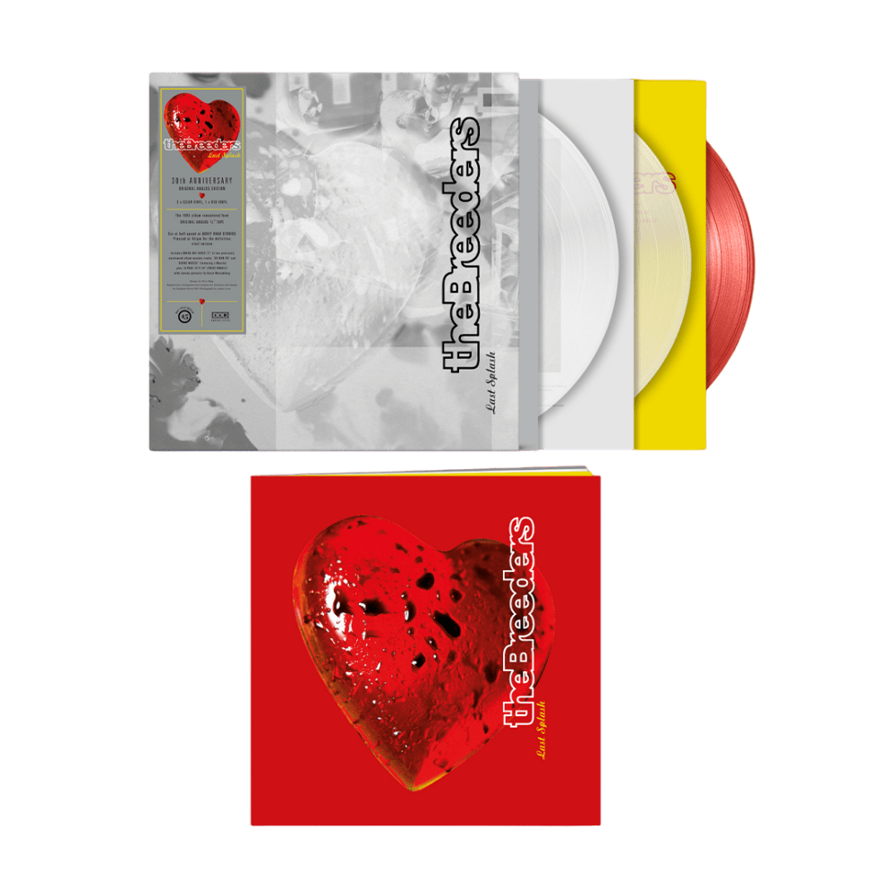 The Breeders - Last Splash 30th Anniversary Edition Clear 2LP-12-Inch Red-Vinyl Triple Vinyl