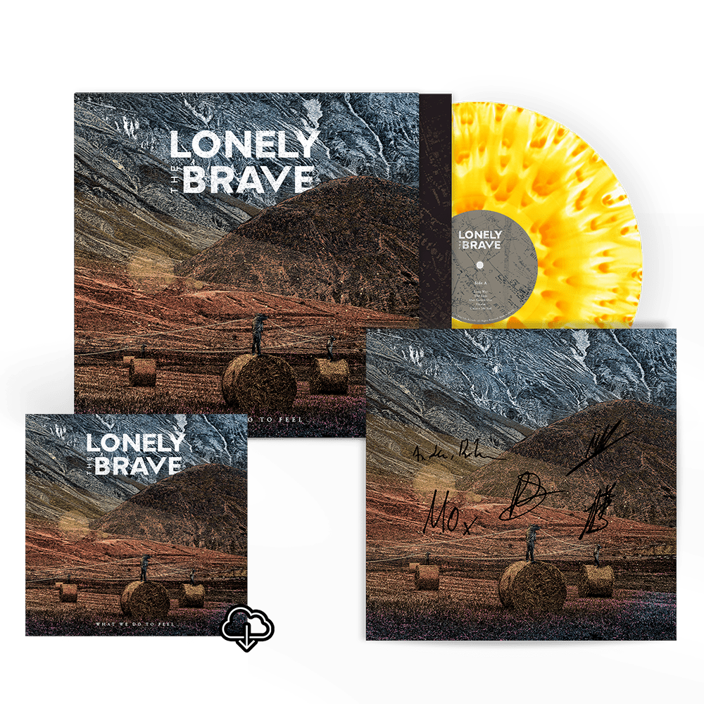 Lonely The Brave - What We Do To Feel Cloudy Orange  Transparent Colour Vinyl-Download