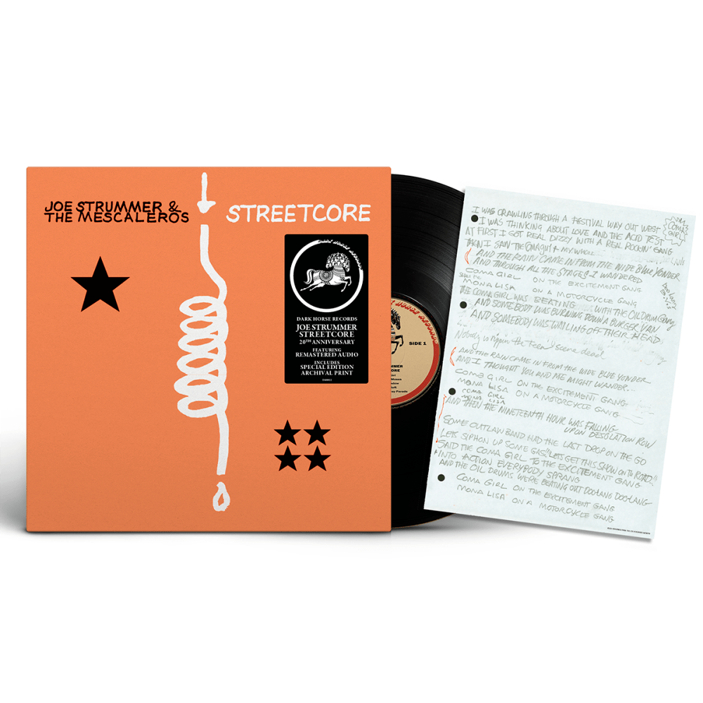 Joe Strummer & The Mescaleros - Streetcore 20th Anniversary Edition Inc Coma Girl Lyric Art Print Vinyl