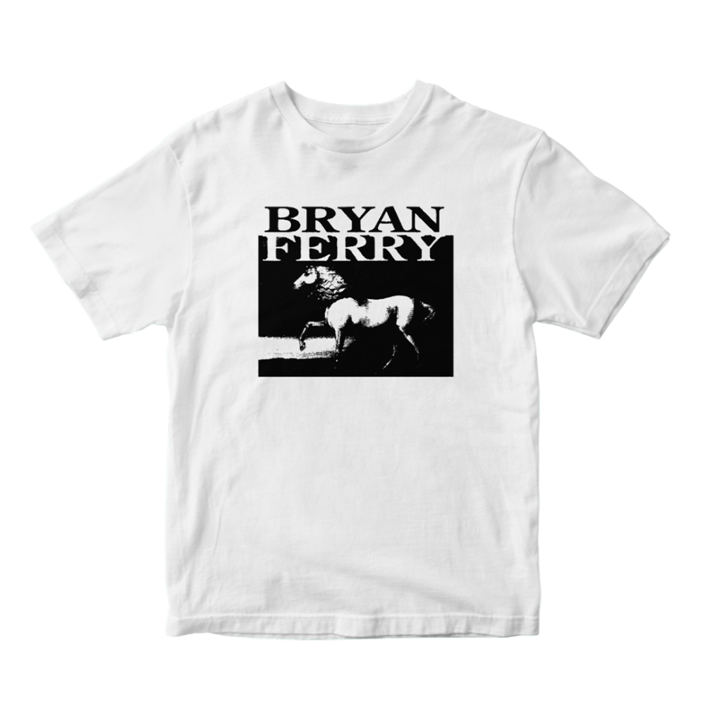 Bryan Ferry - Horse Stencil White T-Shirt