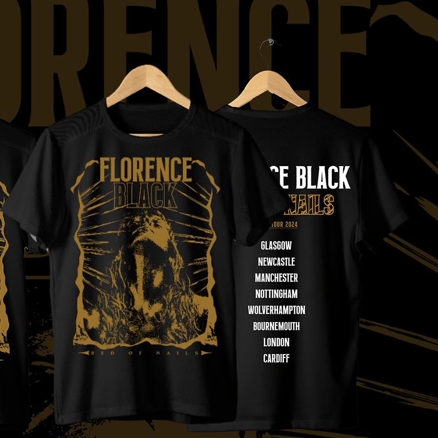 Florence Black - BED OF NAILS Tour T-Shirt